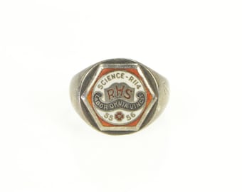 Sterling Silver Rosemont High School 1955-56 Montreal Class Ring Size 5.75