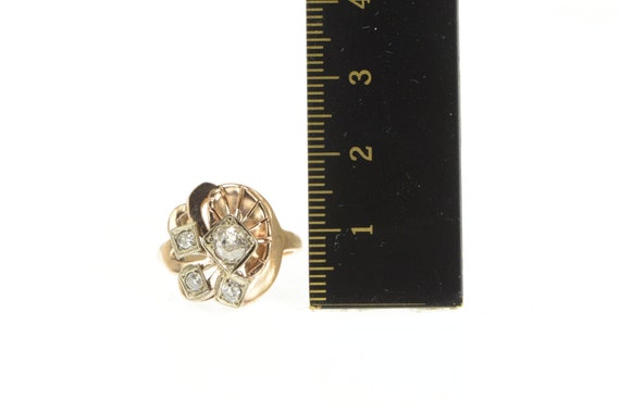 14K 0.39 Ctw Old Mine Cut Diamond Engagement Ring… - image 4