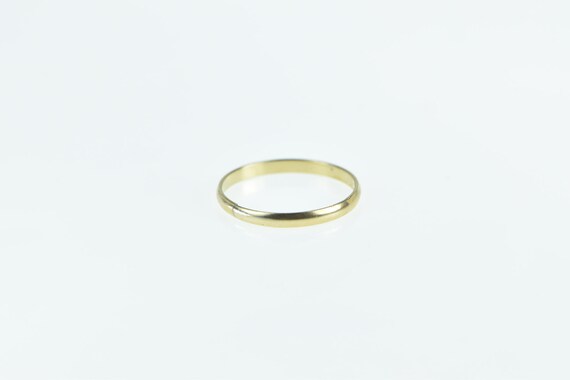 10K 1.4mm Child's Band Simple Vintage Baby Ring S… - image 2