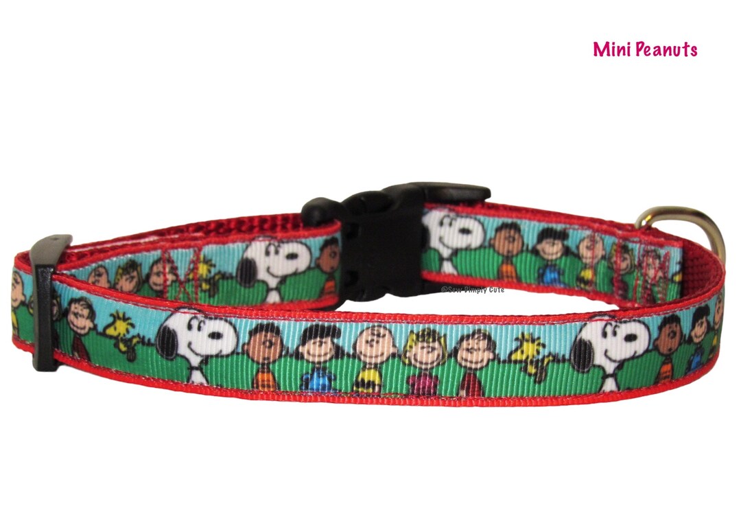 Mini Peanuts Dog Collar Snoopy Charlie Brown Etsy