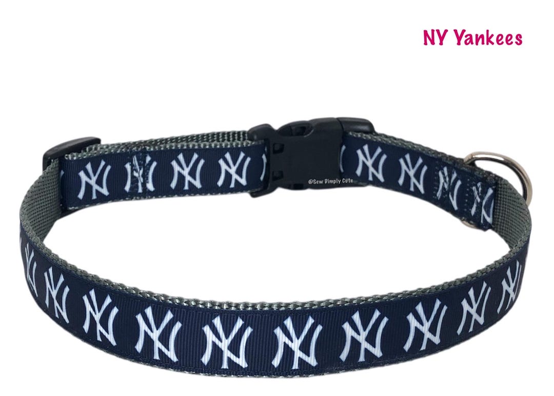 Yankees Adjustable Dog Collar NY New York Baseball
