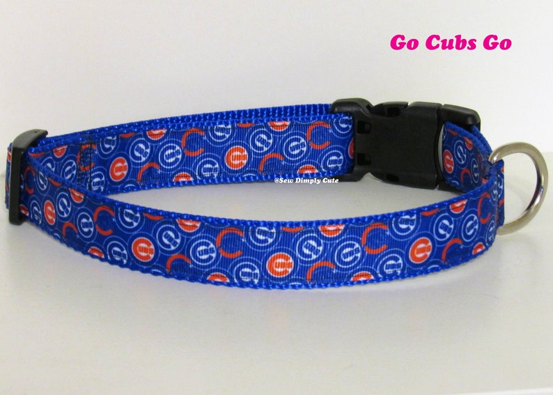 cubs dog collar