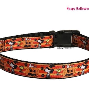 ハッピーハロウィン スヌーピー 犬の首輪 カボチャ ウッドストック 秋