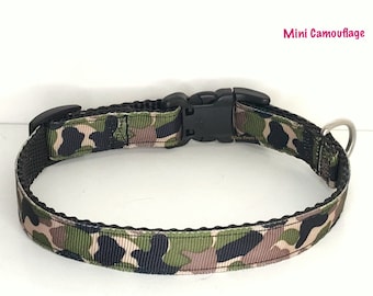 Camouflage Dog Collar Camo Small or XS