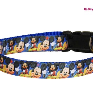 Oh Boy Mickey Mouse Adjustable Dog Collar Disney