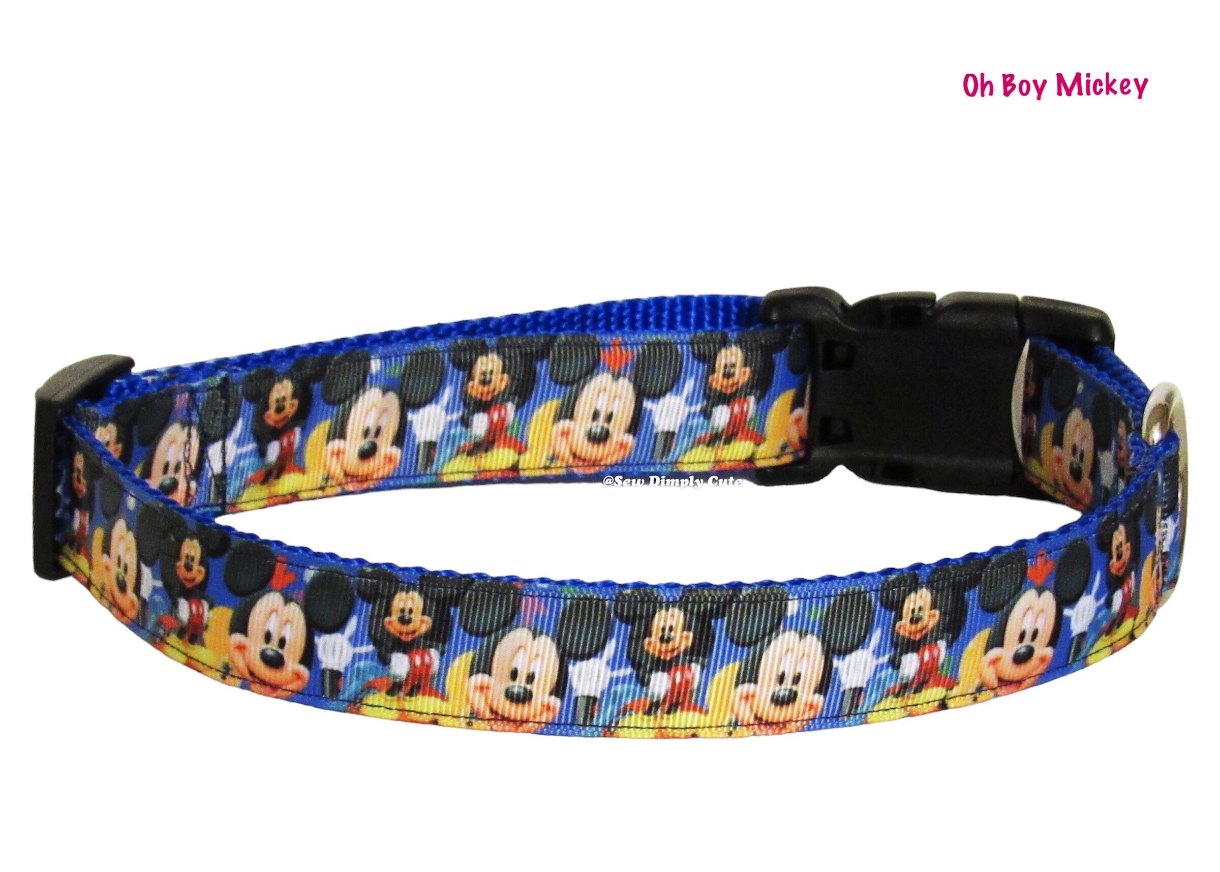 Oh Boy Mickey Mouse Adjustable Dog Collar Disney