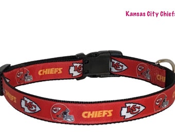 Kansas City Chiefs Adjustable Dog Collar