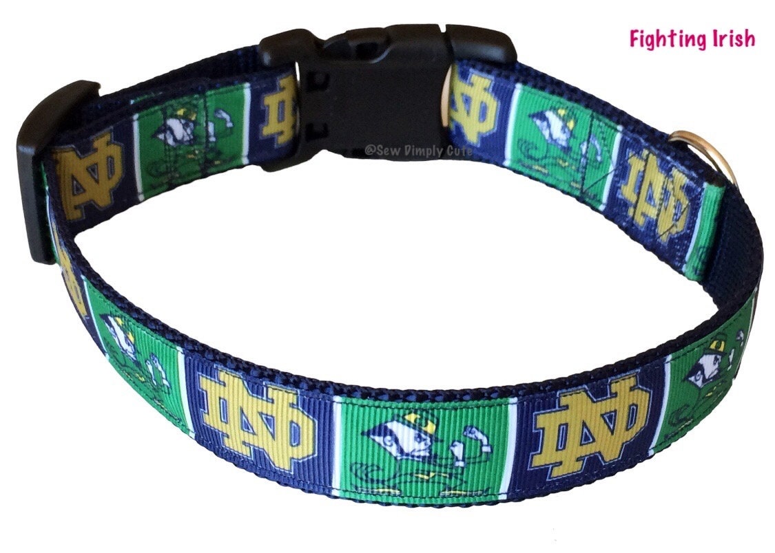 Notre Dame Fighting Irish Dog Collar Logo ND