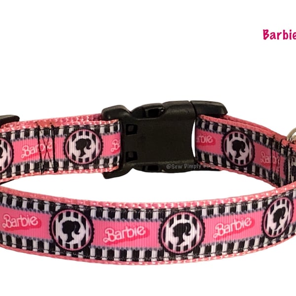 Barbie Girl Adjustable Dog Collar