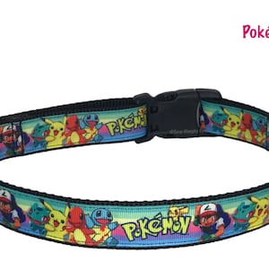 Pokémon Characters Adjustable Dog Collar