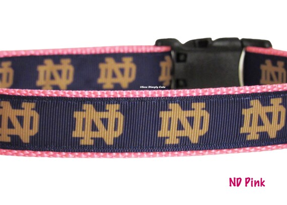 Pink notre dame dog clearance collar