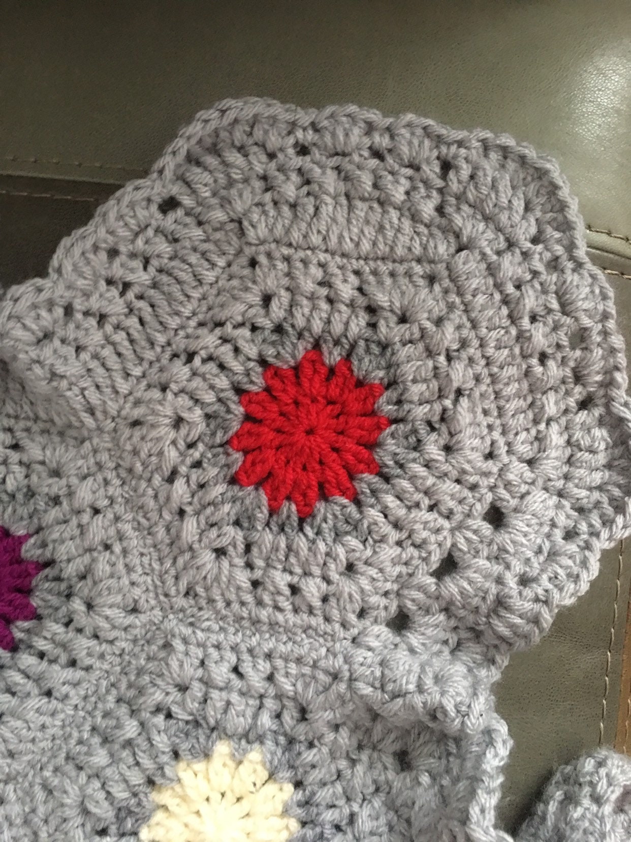 Crochet Blanket Grey Crochet Blanket Grey Throw Weighted Etsy UK