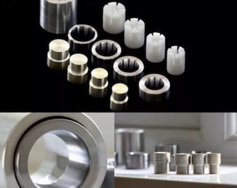 Coin Ring Making Tool Set – Swedish Wrap Dies (4 Sizes) With 9 Aluminum Push Rods, Jewelry Punch Kit