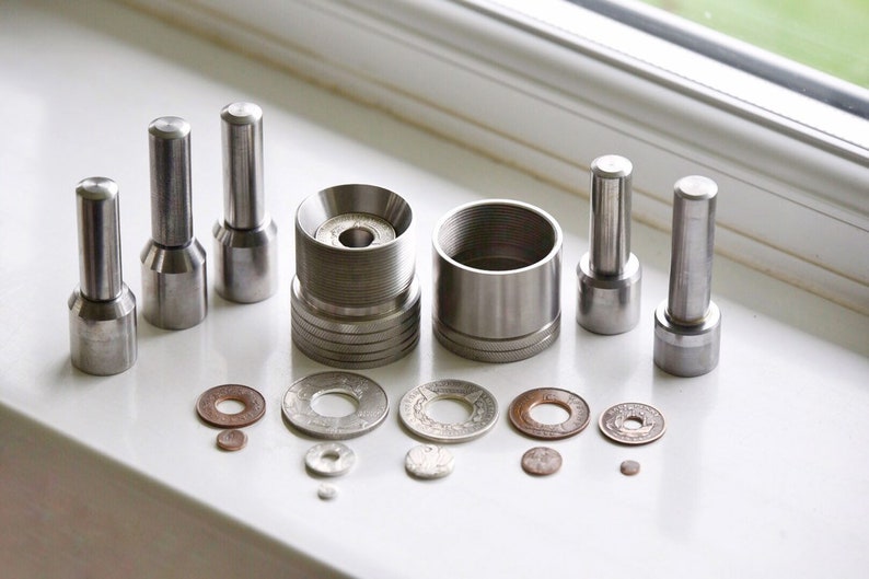 Self centre Coin Punch Tool c/w 5 hardened punches Etsy