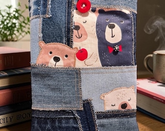 Extra Small Patchwork Denim Bags | 6” x 8” | One of a Kind Handmade Upcycled Bags | Indigo Threads