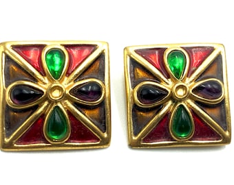 Boucles D'oreilles Cœurs Édouard Rambaud Paris - Plaqué Or, Clips, Occasion
