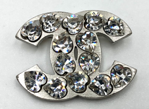 （vintage）　CHANEL ブローチsilver Chanel Authentic Vintage Silver Brooch - Etsy