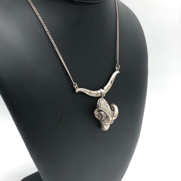 Collier Breton Toulhoat - Cornes De Bélier En Argent Massif - Bijou Celtique Argenté Neuf
