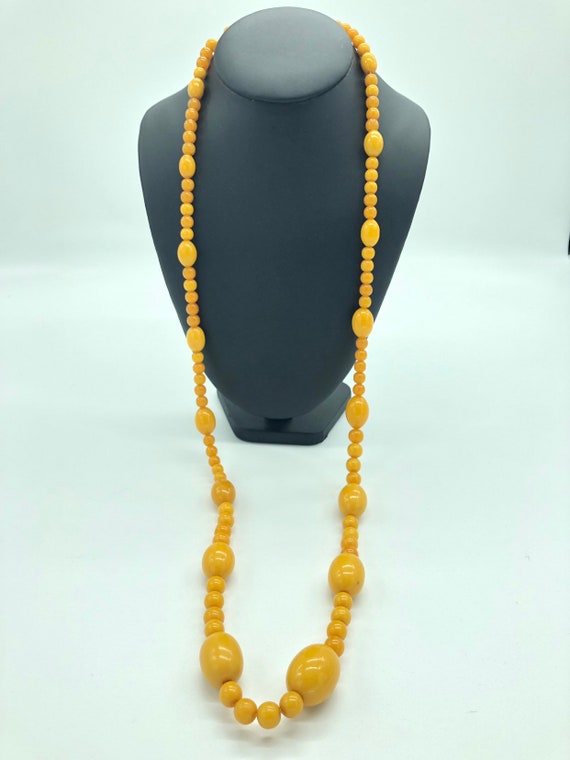 orange Bakelite necklace