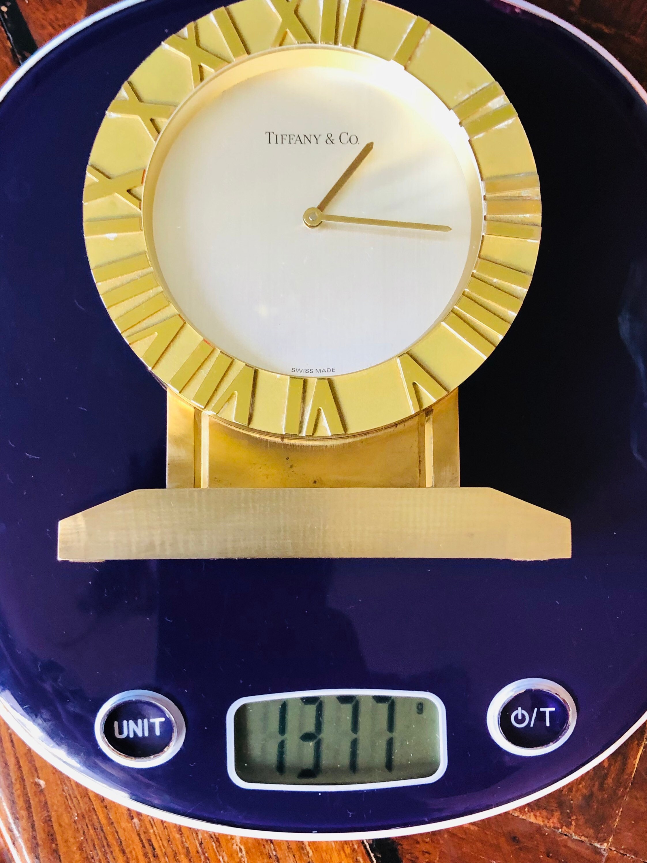Tiffany Brass Desk Clock - Etsy