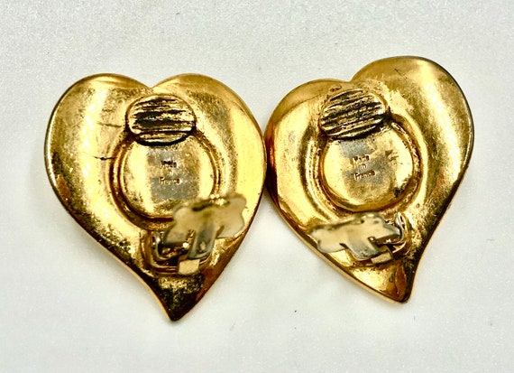 Yves Saint Laurent authentic earrings vintage hea… - image 6