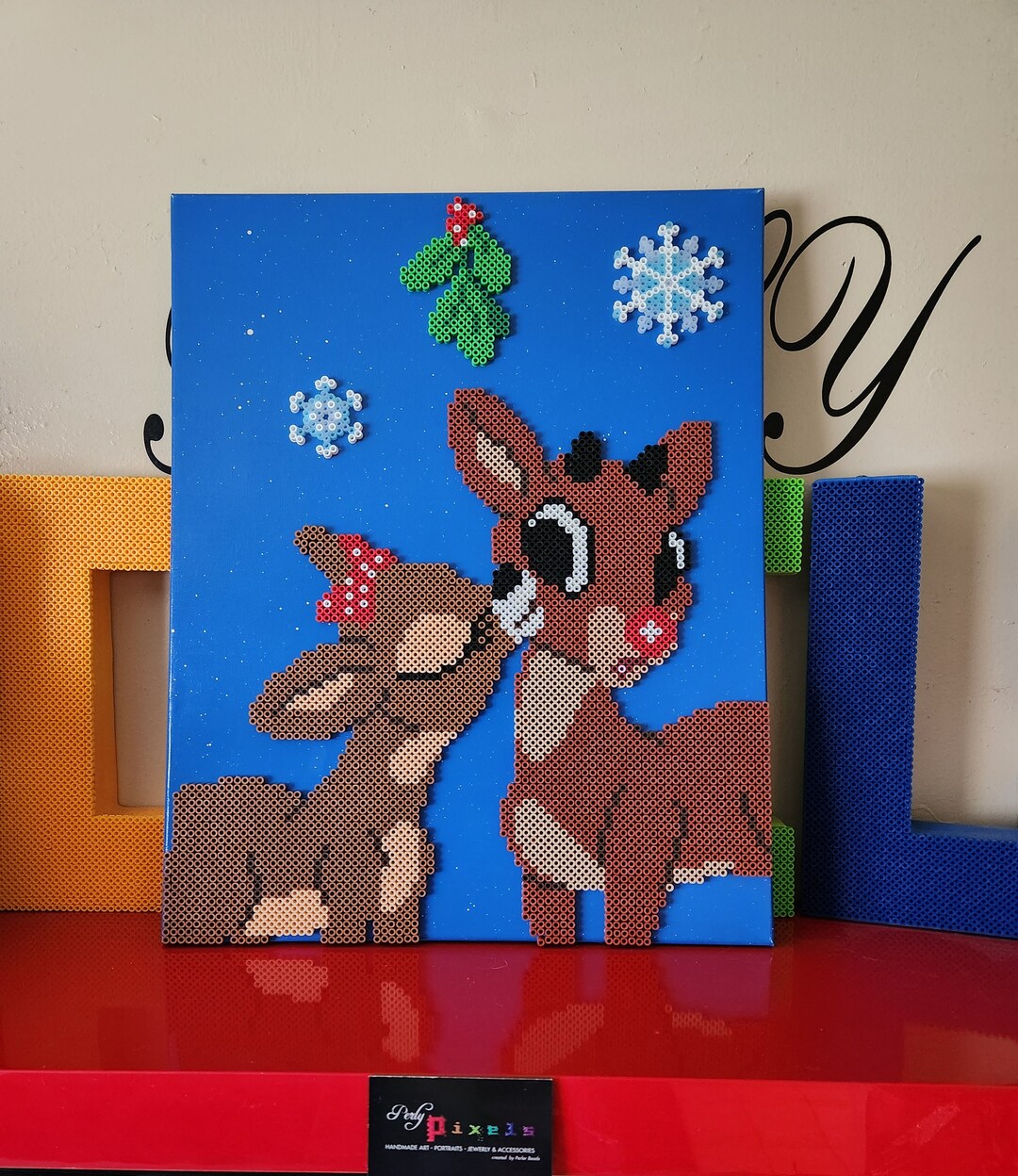 Rudoplh the Red Nose Reindeer Art Rudolph Christmas - Etsy