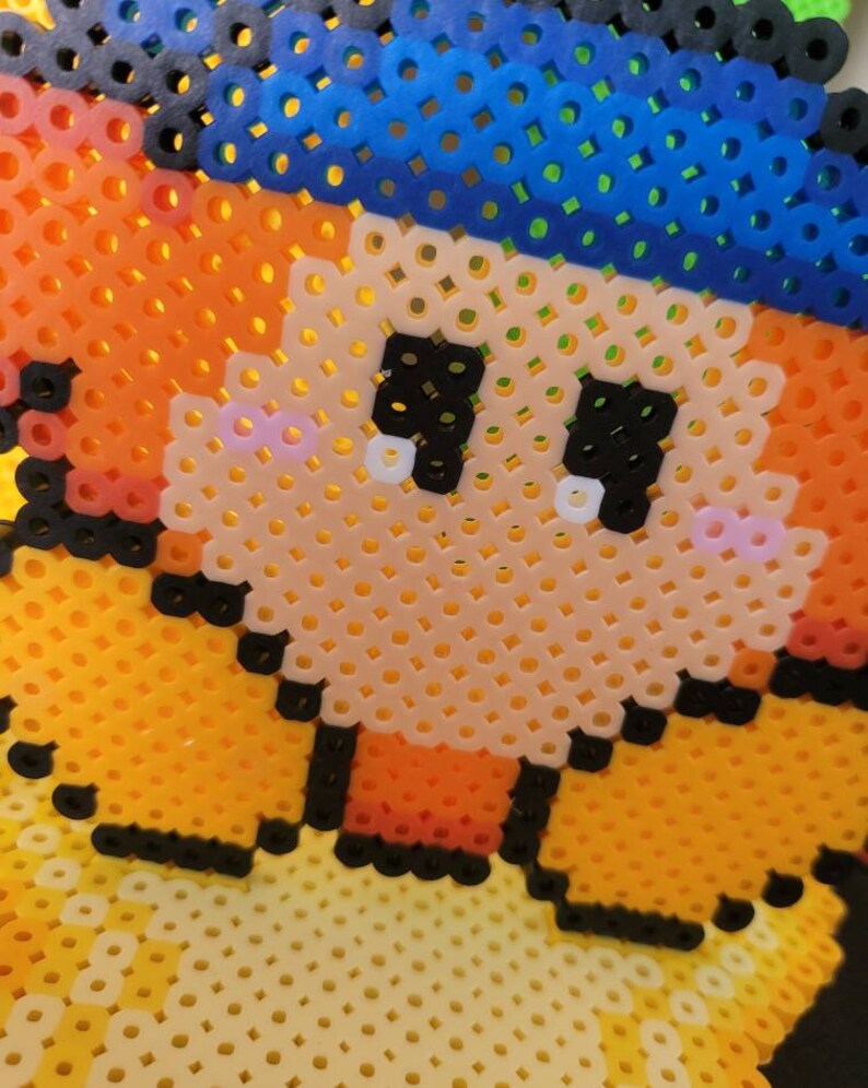Perler Bead Art Kirby Perler Nintendo Perler Bandana Waddle Etsy
