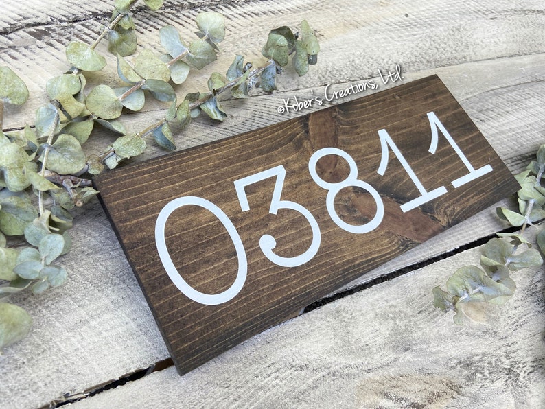 Custom Zip Code Sign Hand Painted Wood Sign Gallery Wall Etsy