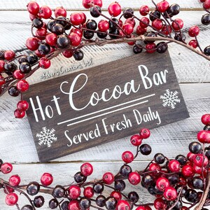 Hot Cocoa Bar Sign, Hot Chocolate Bar Sign, Christmas Sign, Hot Chocolate Sign, Hot Chocolate Station, Hot Cocoa Station, Hot Cocoa Sign