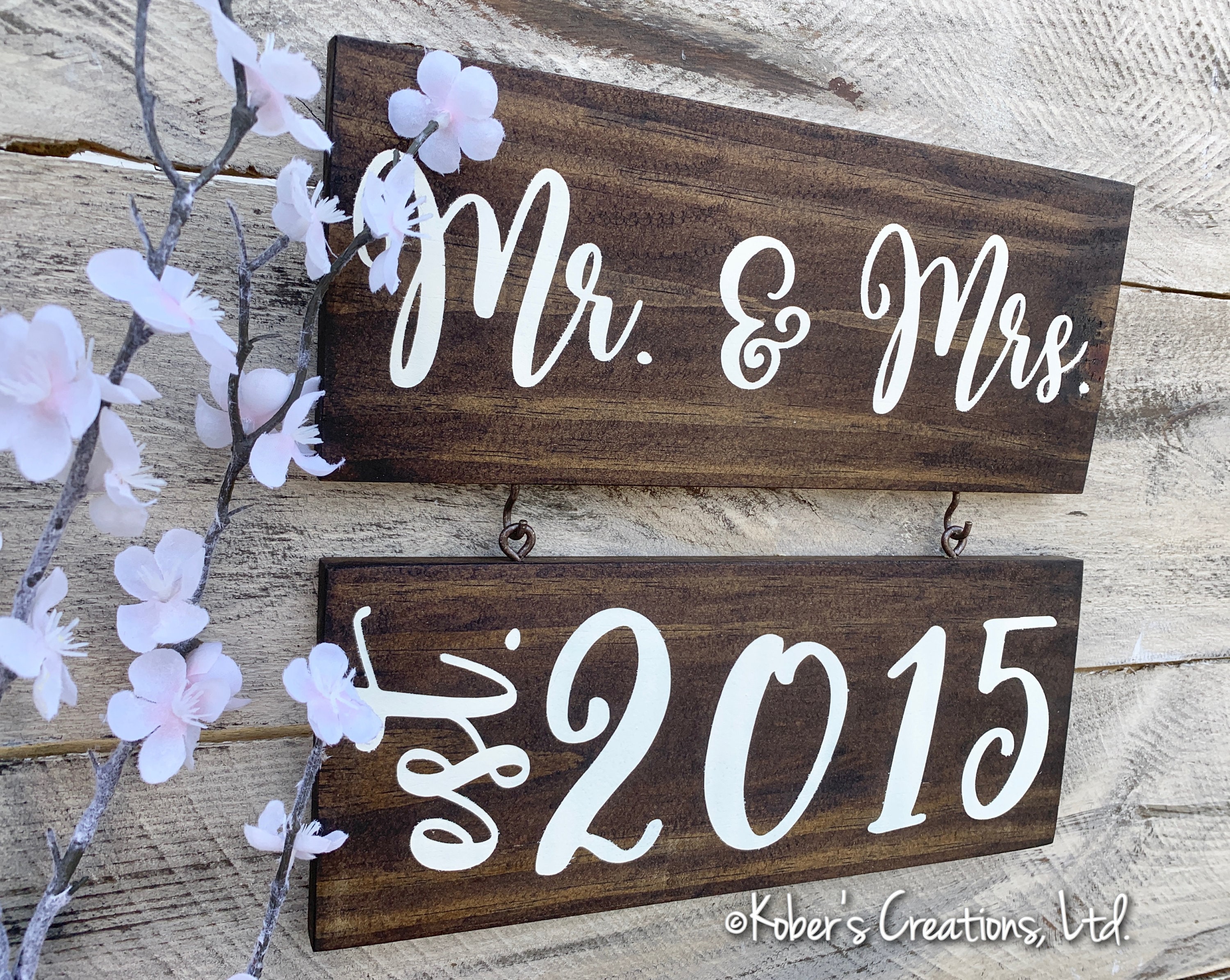 Mr and Mrs Sign for Wall, Established Sign, Bride and Groom Sign ...