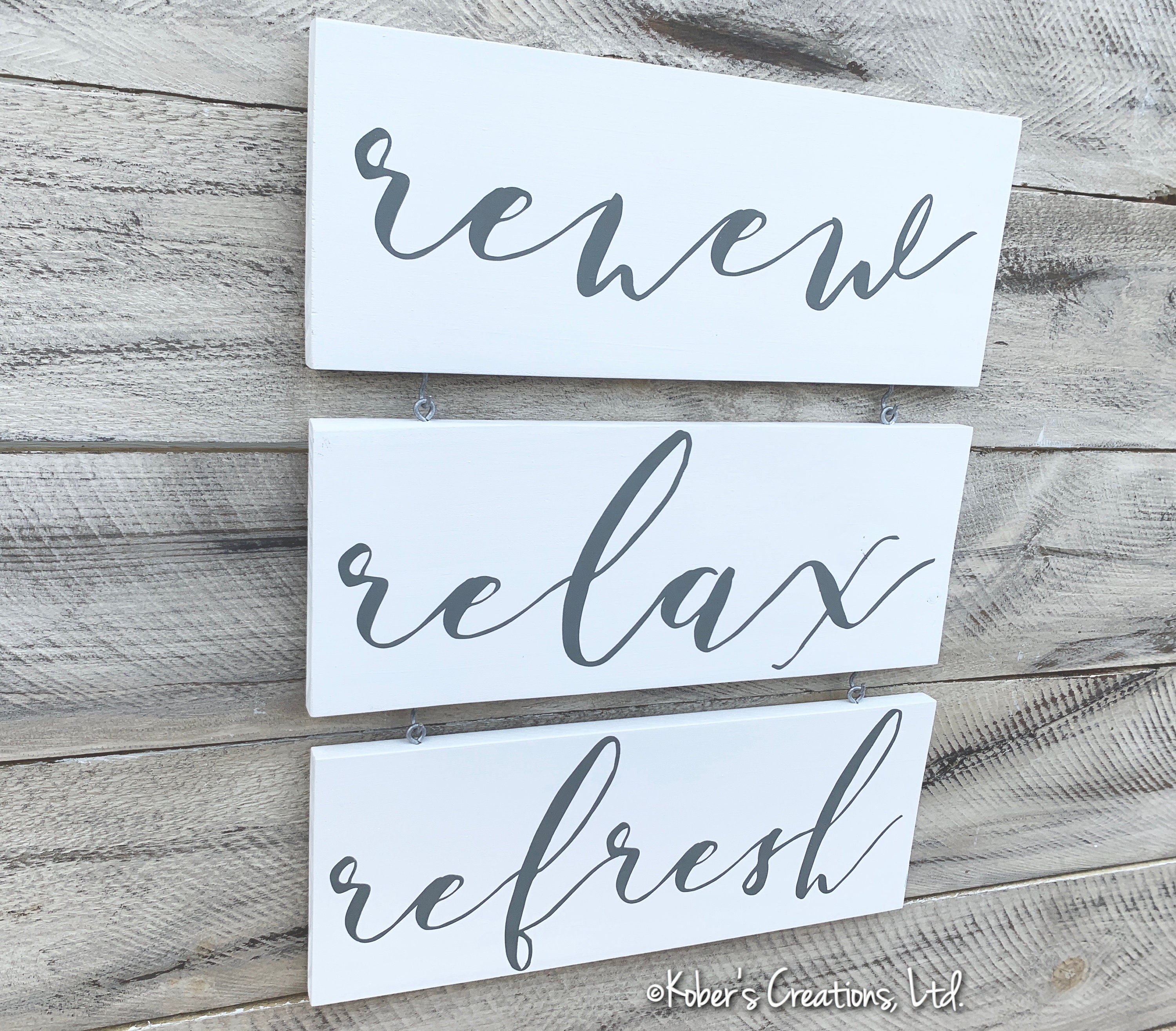 Renew Relax Refresh Spa Sign Spa Art Bathroom Art Relax - Etsy