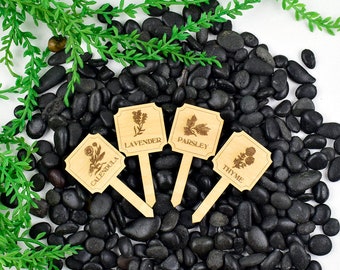 Maryland Stir Fry - Mini Garden Label Stakes - Reusable Garden Labels - Creative Garden Labels - Wooden Garden Label Stakes