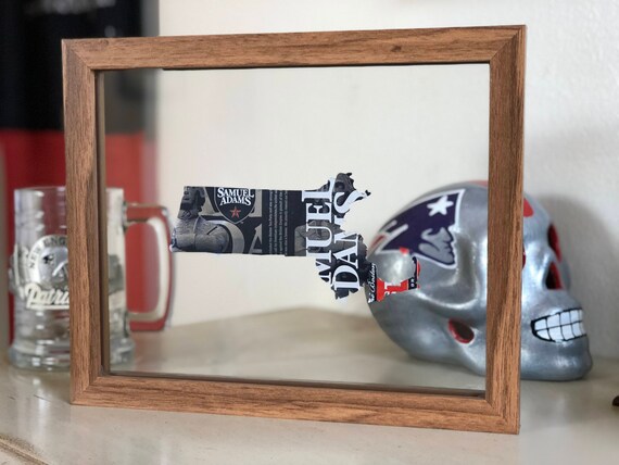 Sam Adams Massachusetts Custom Hand Cut Beer Can Art In A Sam Adams Massachusetts Custom Hand Cut