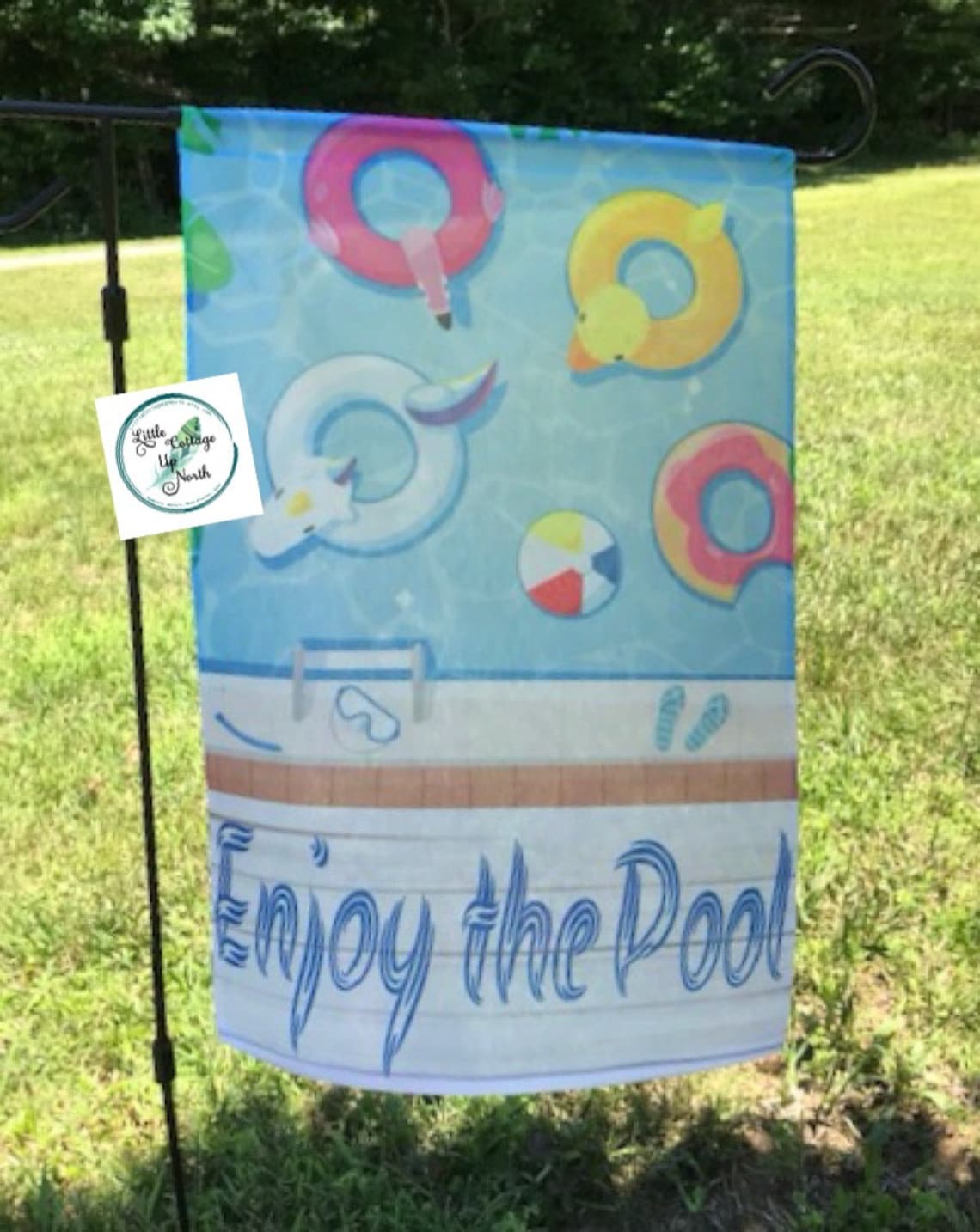 Swimming Pool Flag Pool Flag Yard Flag Garden Flag Summer Etsy