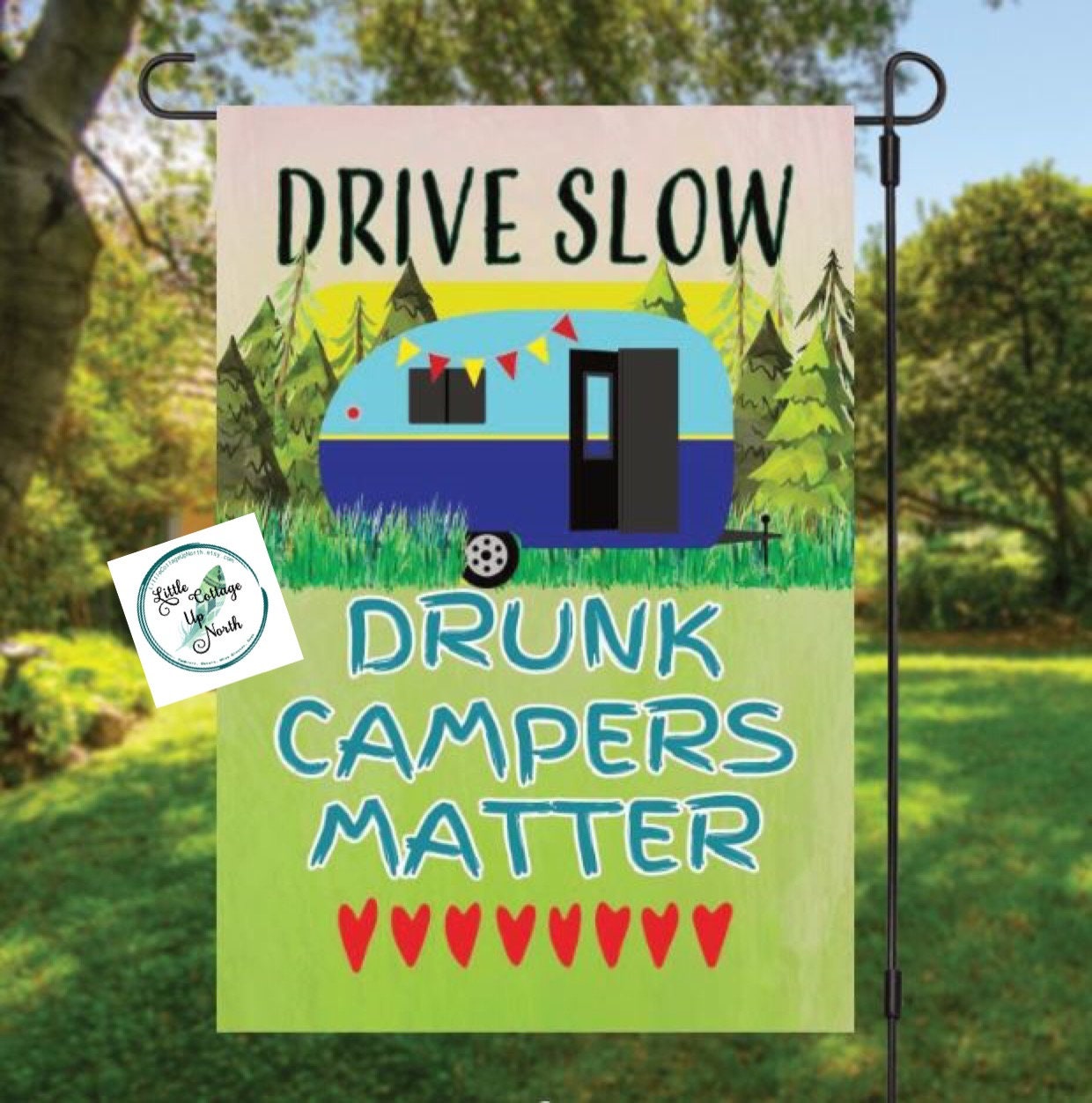 Drunk Campers Matter Flag, Camping Flag,  Adult Camper Flag, Drive Sl…