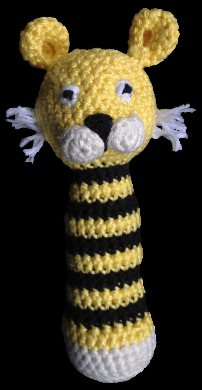 Tiny Tiger Rattle - Crochet Pattern - Etsy