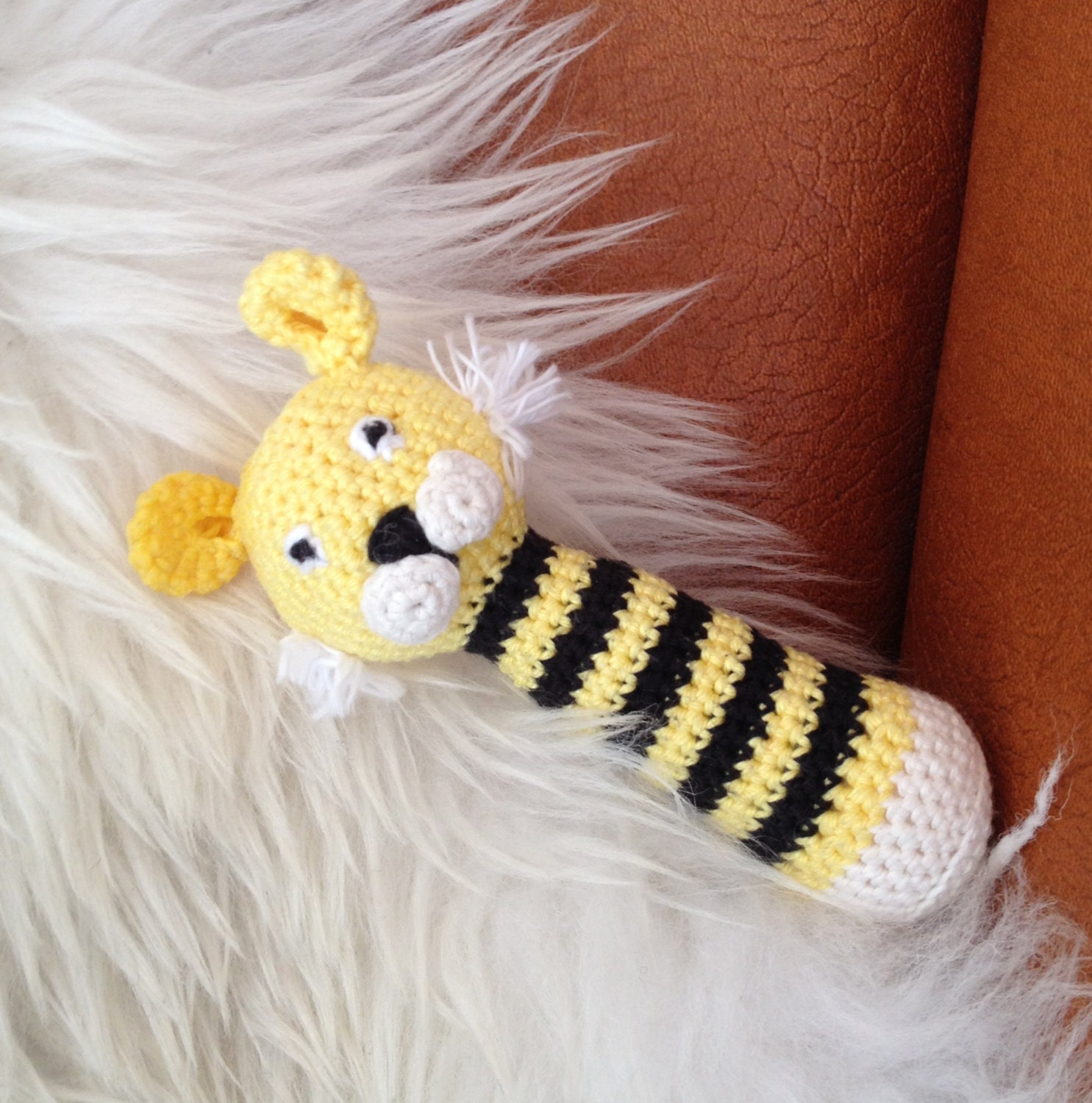 Tiny Tiger Rattle - Crochet Pattern - Etsy