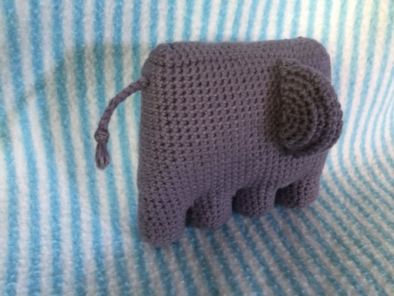 Elmo the Elephant Rattle Crochet Pattern Etsy
