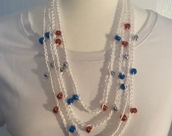 Colliers de perles au crochet multibrins