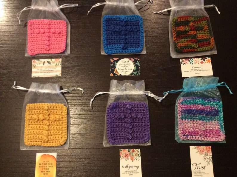 Crochet Prayer Squares Prayer cloth Healing cloth Etsy