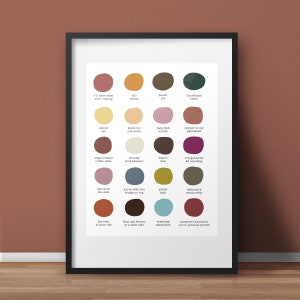 When Harry Met Sally Color Dots - 8x10 Art Print or 11x14 Art Print