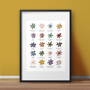 Parent Trap Color Dots - Fiori - 8x10 Art Print o 11x14 Art Print