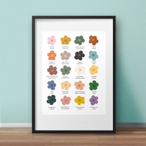 You've Got Mail Color Dots - Flowers - 8x10 Art Print or 11x14 Art Print