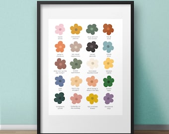 Vous avez Mail Color Dots - Fleurs - Tirage d’art 8x10 ou Tirage d’art 11x14