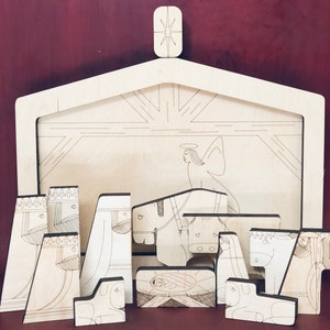 Nativity Scene Puzzle *SVG FILE* - Etsy