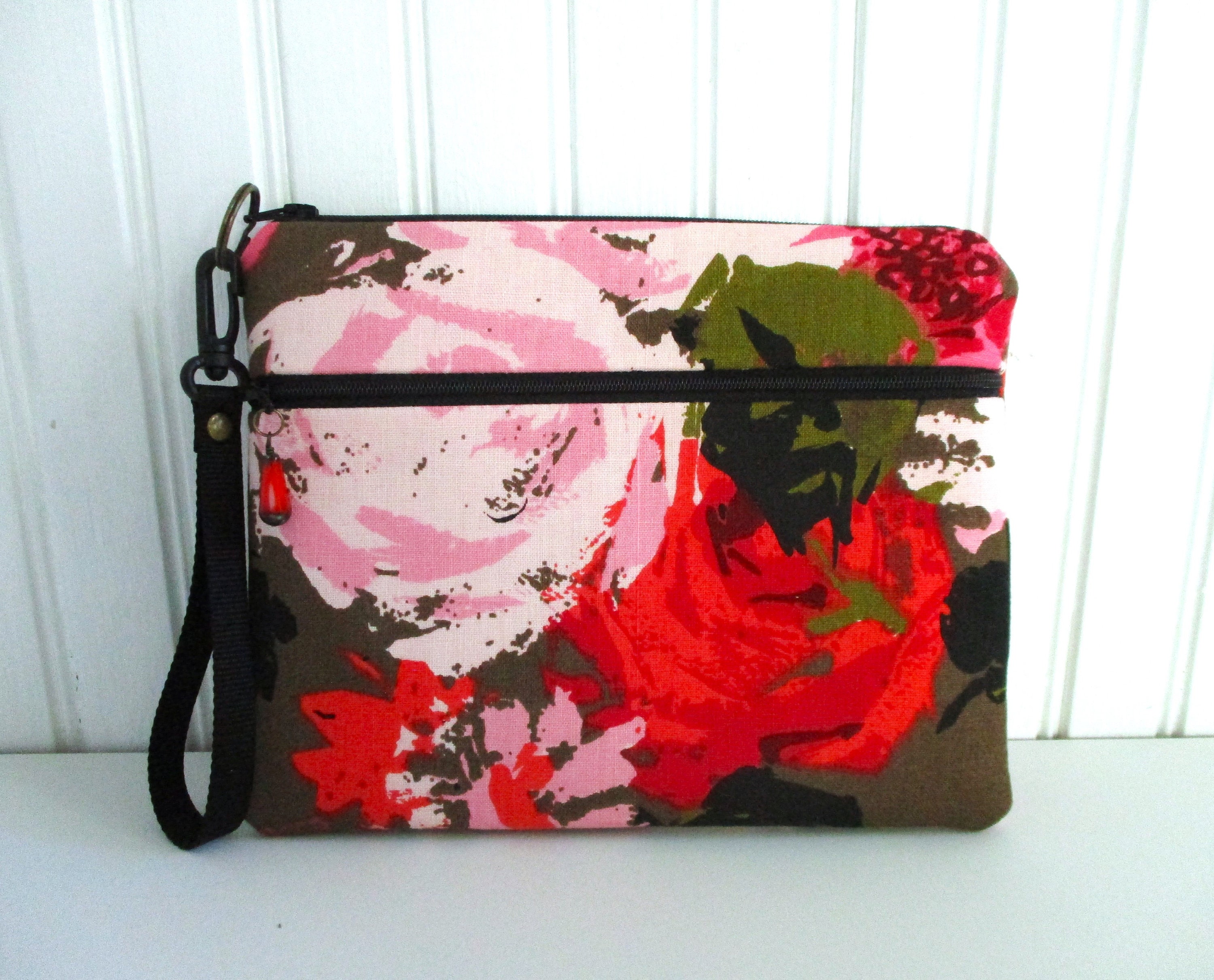 NEW Style! - Autumn Rose - 1960s Vintage Broadcloth Slim Zip