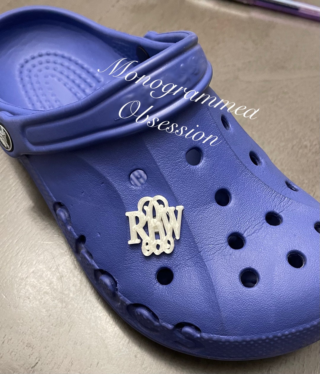 Monogram Shoe Charm: Personalized 3D Printed Shoe Accessory - Etsy