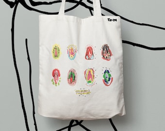 Faces or Fannies Illustrated Totebag