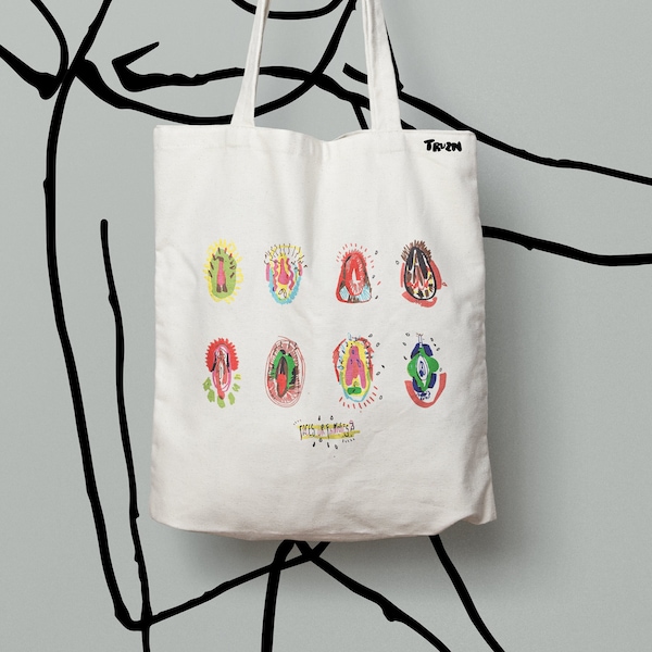 Faces or Fannies Illustrated Totebag