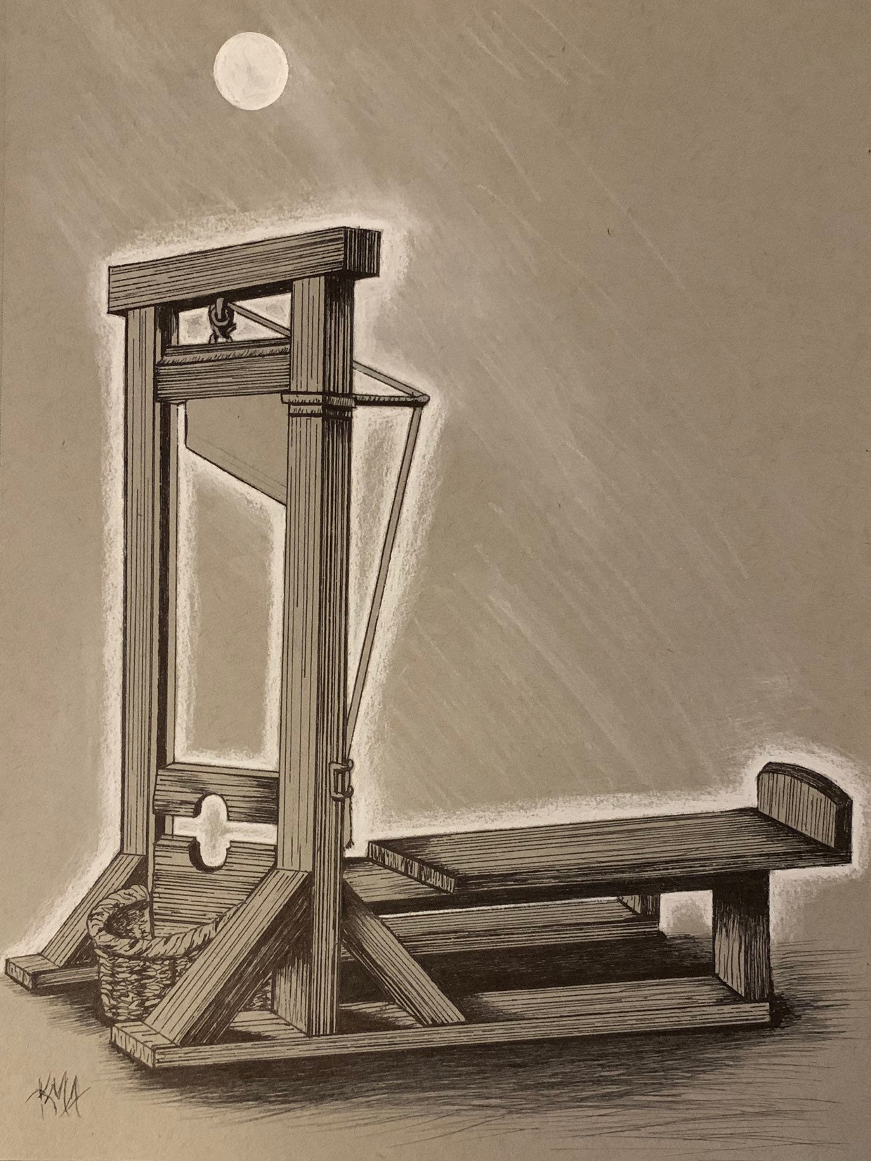 Guillotine Drawing